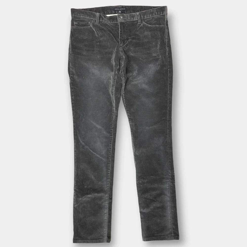 EUC Banana Republic Dark Grey Corduroy Pants Low Rise Size 30 - Picture 3 of 5